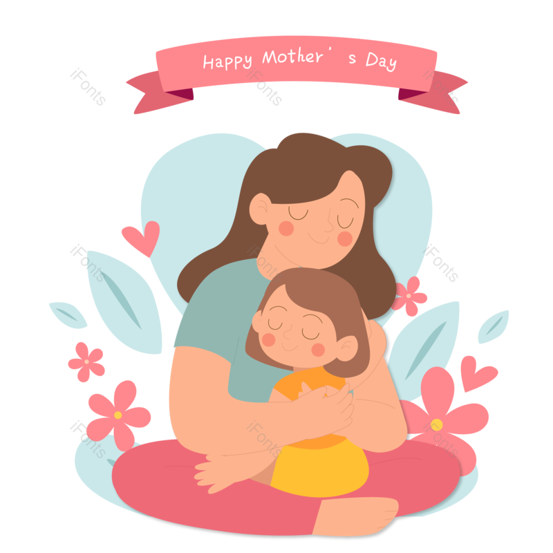 母亲节图片,拥抱元素,母亲PNG,免抠素材